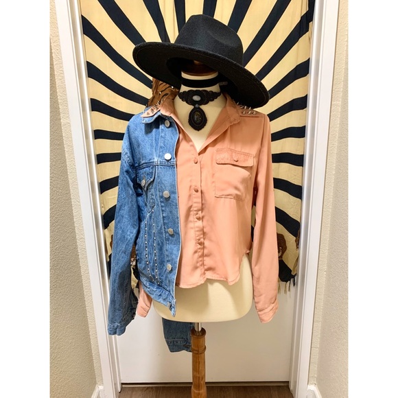 🌈 Amazing chic punk button top - Picture 7 of 8